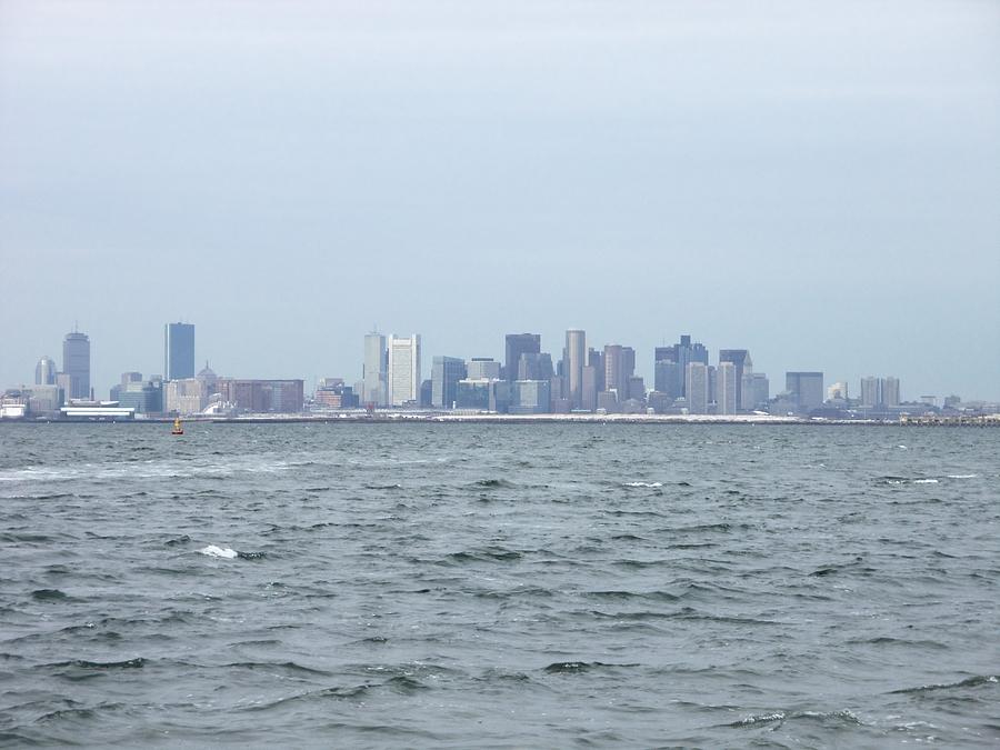 Hazy Boston Photograph by Two Bridges North - Fine Art America