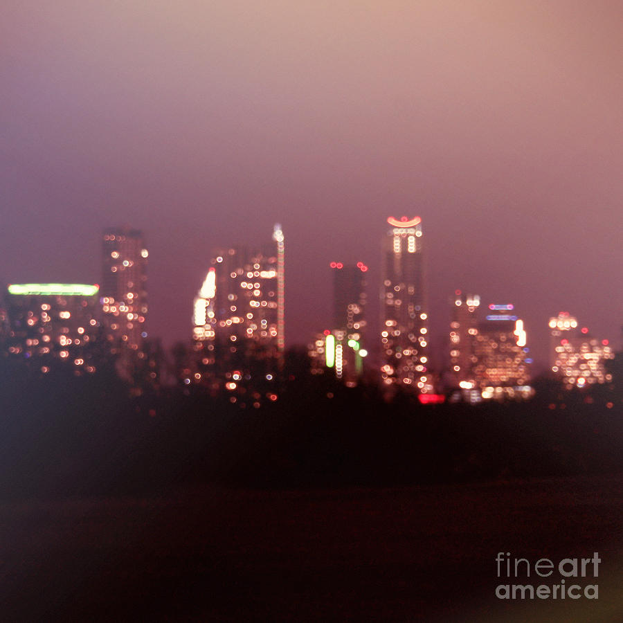 Hazy City Nights Photograph by Trish Mistric