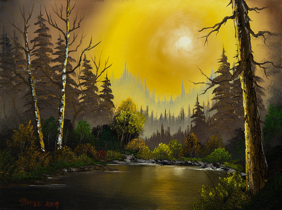 Sunset Glow Painting by Chris Steele