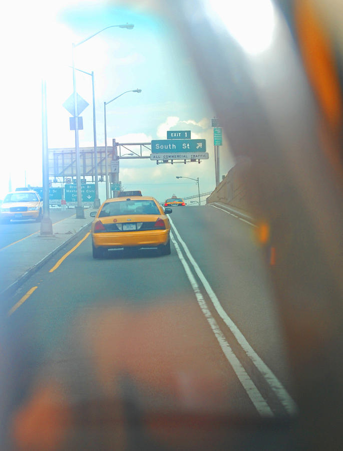 Hazy Taxi Ride Photograph by Jean Booth