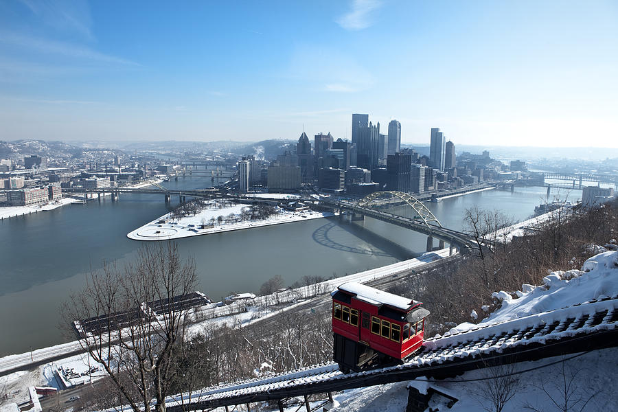 Hazy Winter Morning In Pittsburgh, Pennsylvania Photograph by Sdominick