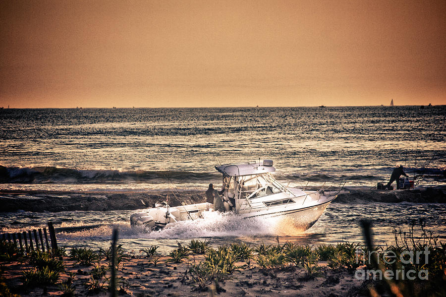 HDR Beach Boat Boats Ocean Oceanview Seascape Sea Shore Photos Pictures Photography Pics Photograph by Al Nolan