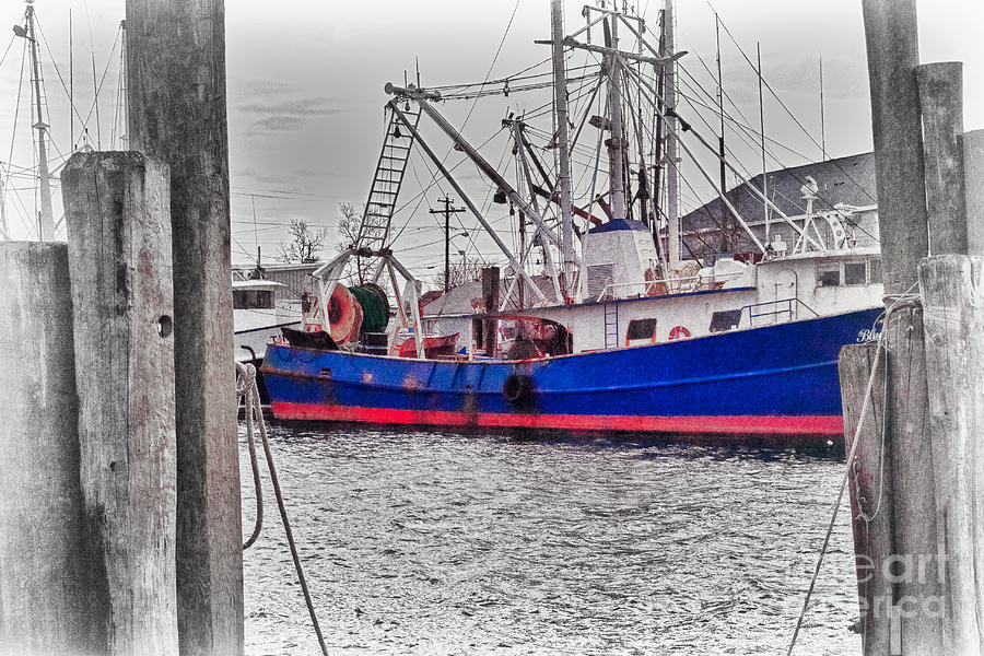 HDR Boat Boats Beach HDR Ocean Old Fishing Boat Harbor Bay Scenic Photos Pictures Photography Pics  Photograph by Al Nolan