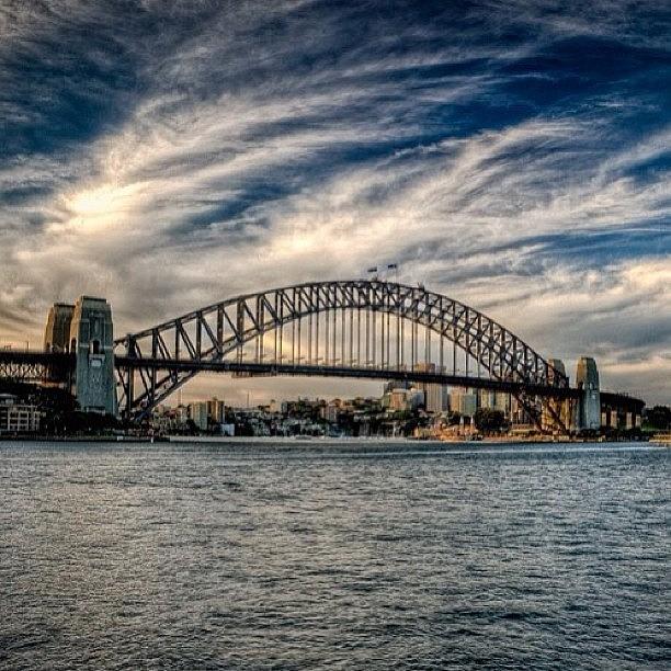 Hdr Harbour Bridge, Sydney, Australia Photograph by Magda Nowacka