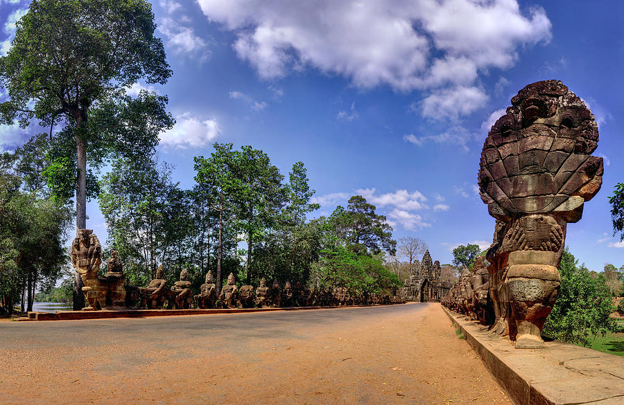 HDR - Hi-res - Ancient Asia civilization Monuments in Angkor Wat Cambodia Photograph by Afrison Ma