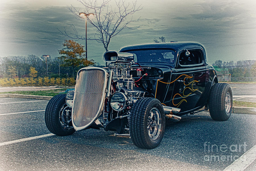 HDR Hot Rod Car Cars Vintage Classic Old Photography Photo Picture Art Gallery Selling Sale Custom Photograph by Al Nolan