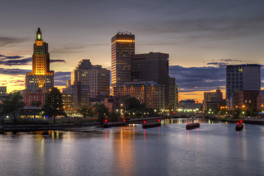 HDR image of the skyline of Providence Rhode Island Photograph by ...