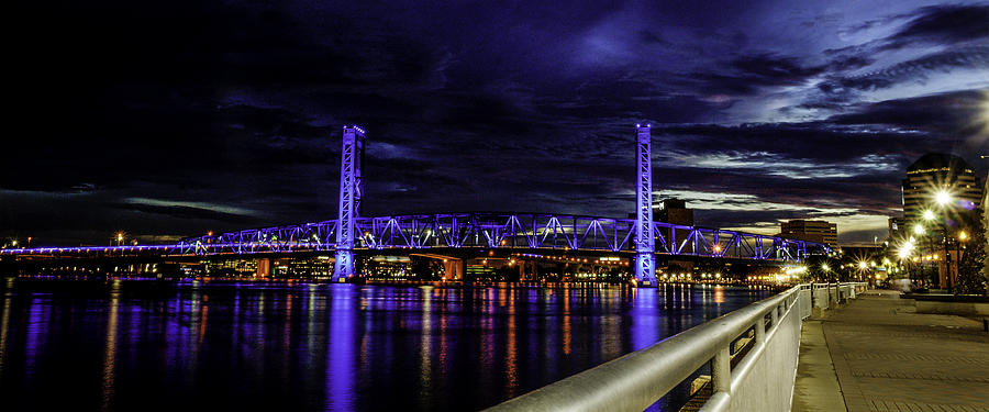 Jacksonville Pyrography - HDR Jacksonville bridge by Alex Heath