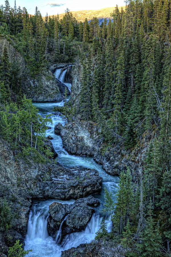 Landscape Photograph - Hdr Of High Creek Outside Of Atlin by Robert Postma