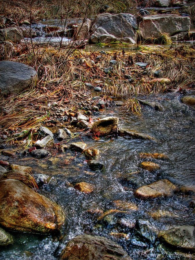 HDR Rapids Photograph by Aaron Burrows