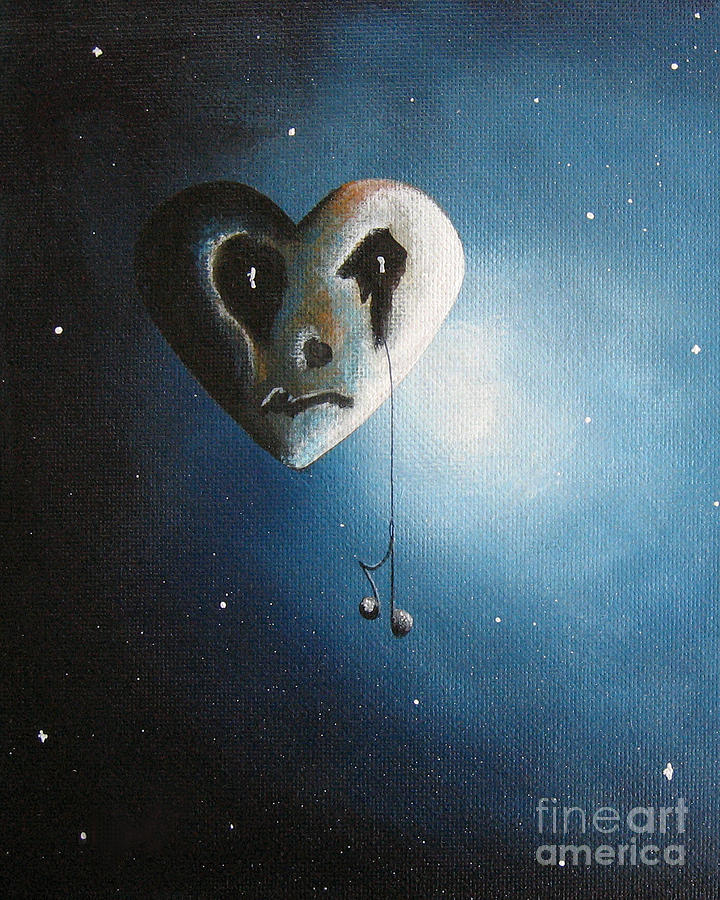 Fantasy Painting - He Cried A Song For You Today by Shawna Erback by Moonlight Art Parlour