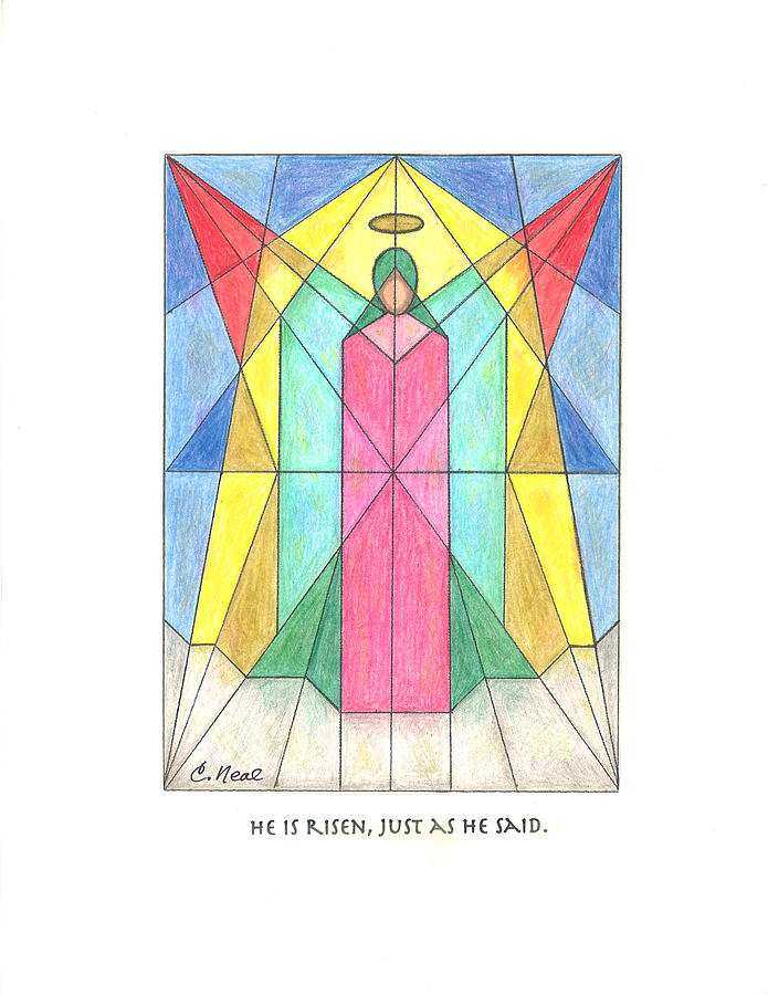 He is Risen Drawing by Carol Neal