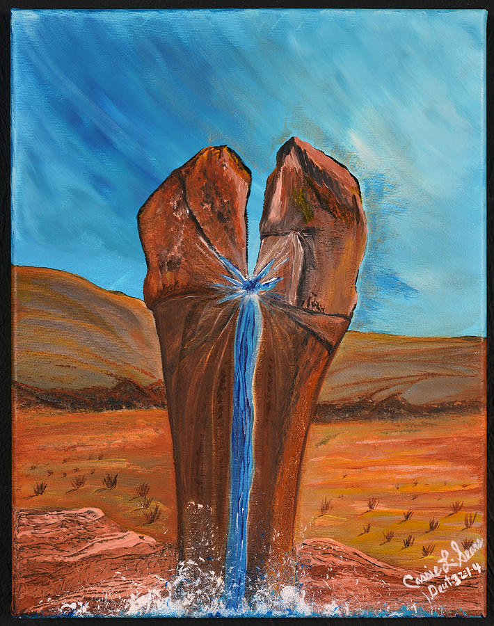 Moses Painting - He is the Rock  by Cassie Sears