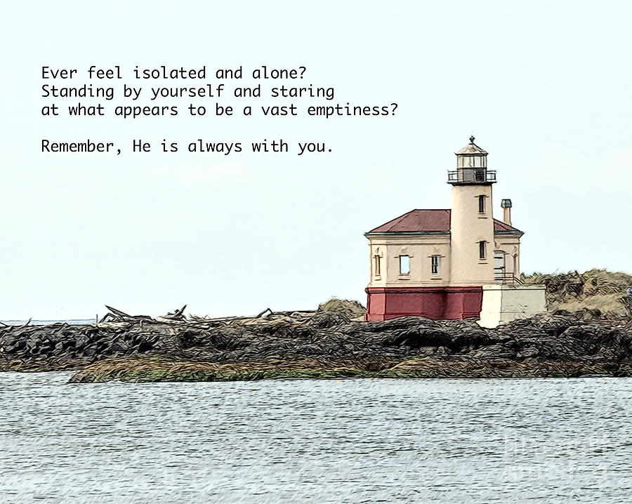 Lighthouse Painting - He is With You by Kirt Tisdale Lighthouse Painting - He is With You by Kirt Tisdale