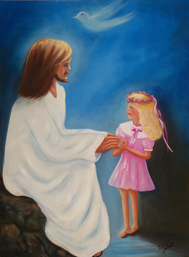 Christmas Painting - He Touched Me by Joni McPherson