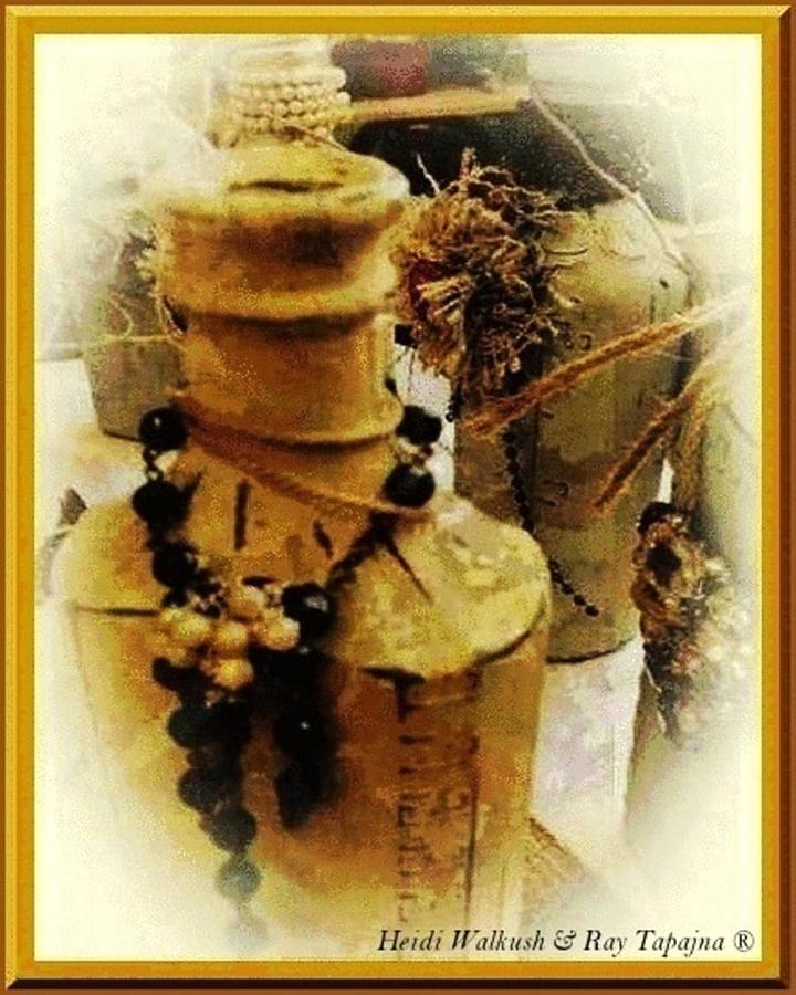 Vintage Bottle Mixed Media - He Turned Water Into Wine by Ray Tapajna Vintage Bottle Mixed Media - He Turned Water Into Wine by Ray Tapajna