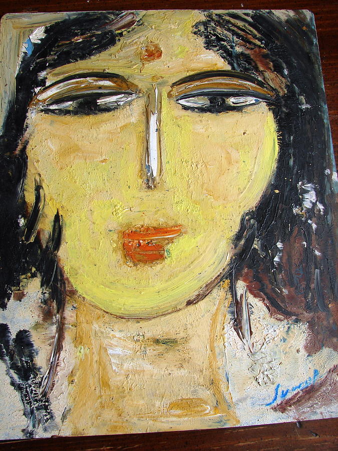 Head-2 Painting by Anand Swaroop Manchiraju