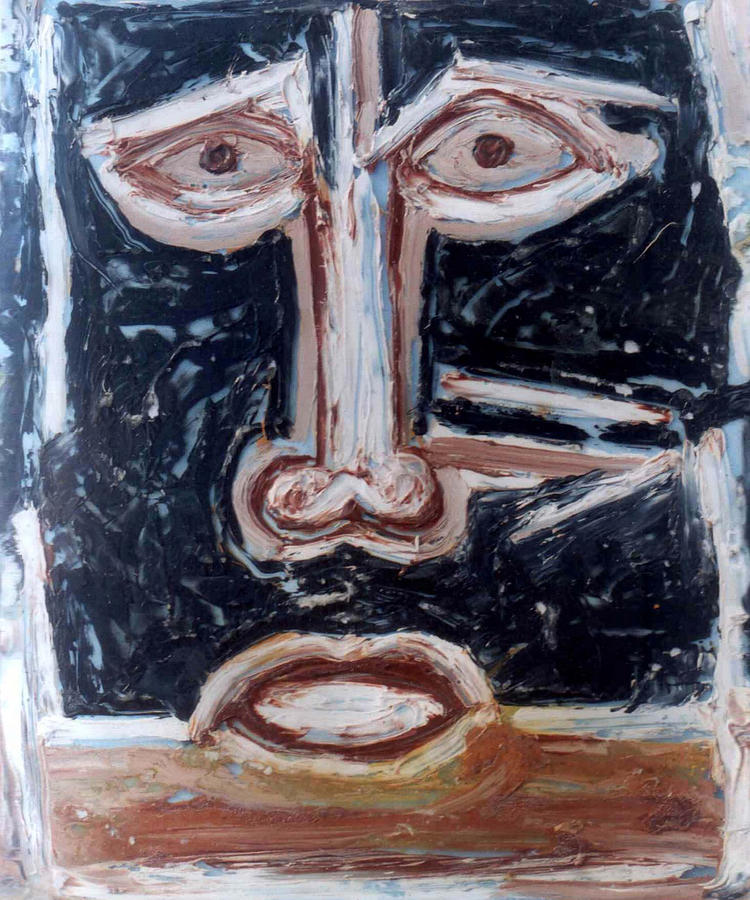 Head 4 Painting by Anand Swaroop Manchiraju