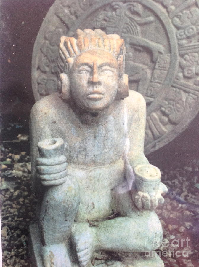 mayan goddess statue