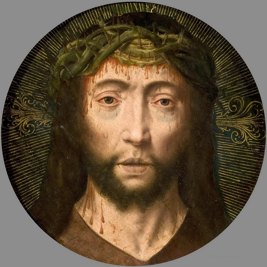 Head of Christ Painting by Aelbrecht Bouts