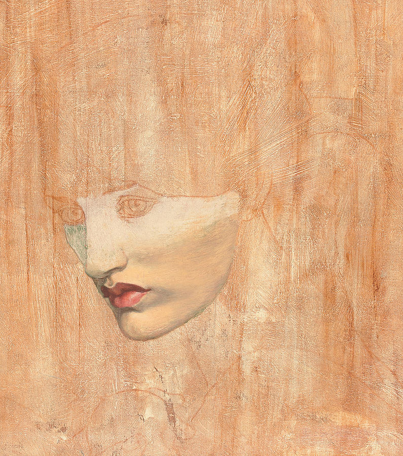 Portrait Painting - Head of Proserpine by Dante Gabriel Charles Rossetti