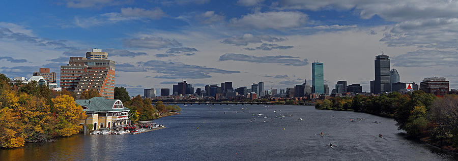 Fall Photograph - Head of the Charles Regatta by Juergen Roth