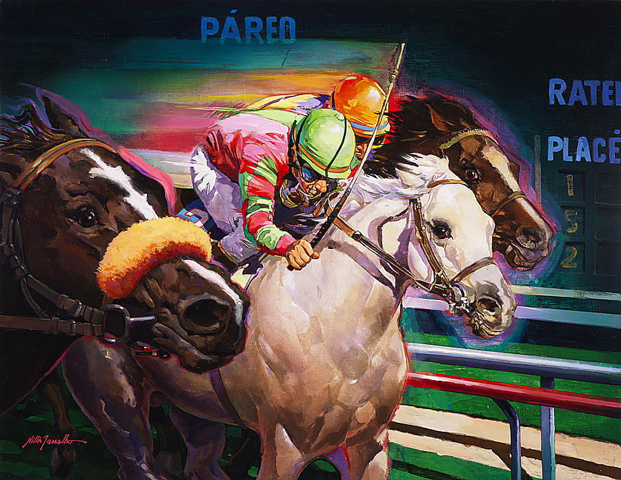 Horse Painting - Head to Head by Nilton Ramalho