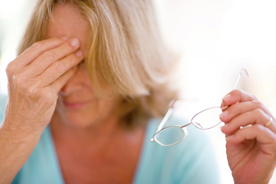 Headache Caused By Bad Eyesight Photograph by Ian Hooton/science Photo