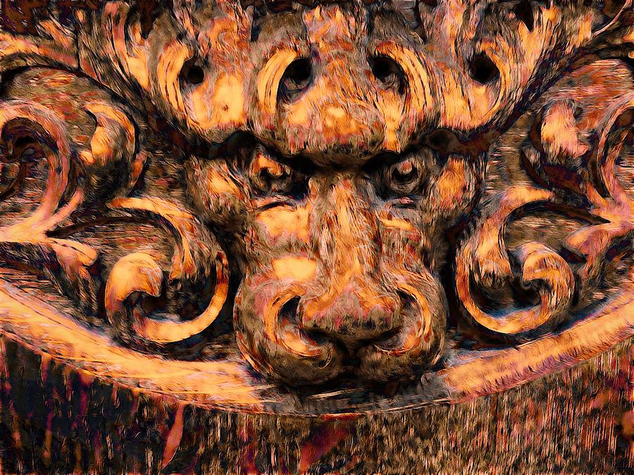 Abstract Lion Photograph - Headboard 4 by Devalyn Marshall