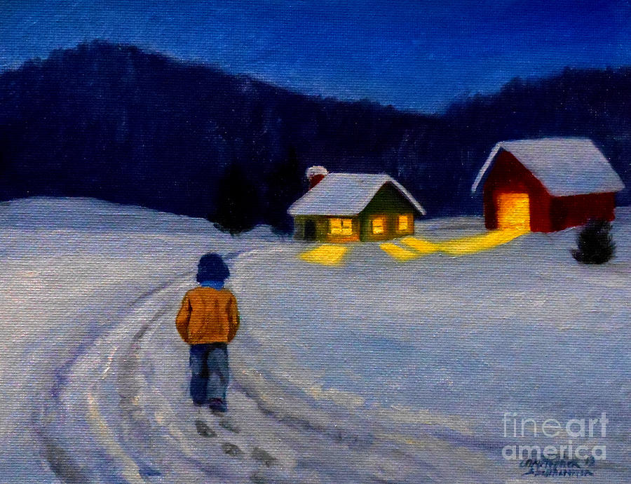 Heading Back Home Painting by Christopher Shellhammer