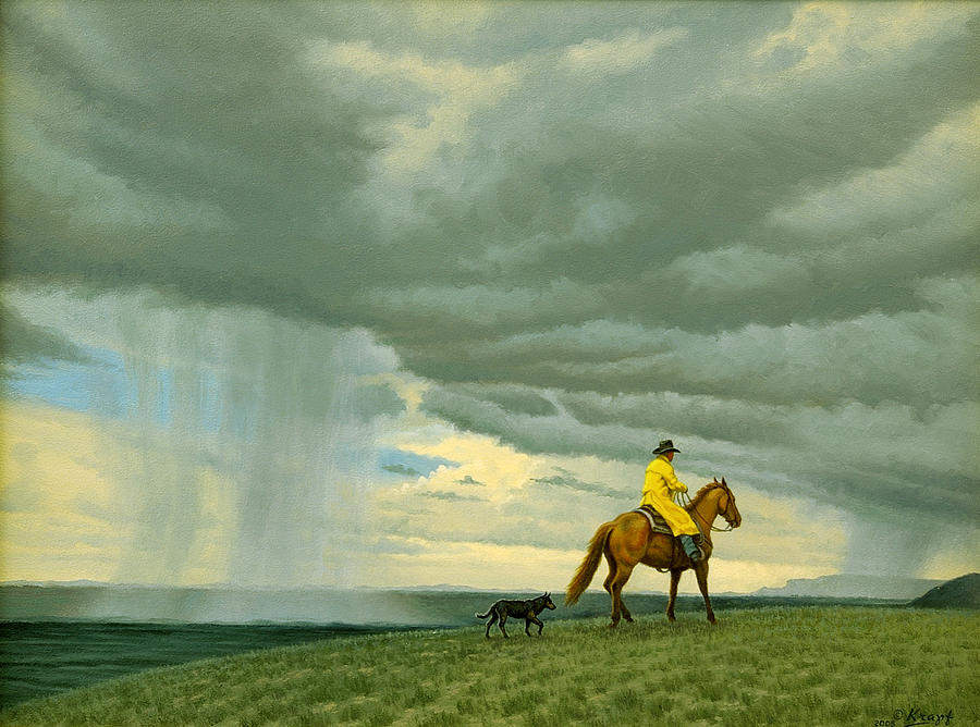 Landscape Painting - Heading Home by Paul Krapf Landscape Painting - Heading Home by Paul Krapf