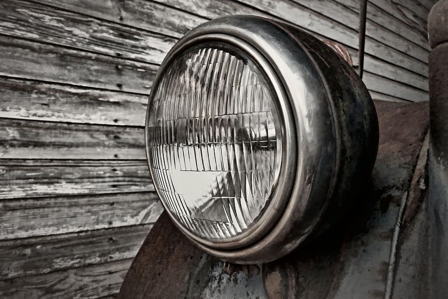Headlight Photograph by Dave Bosse