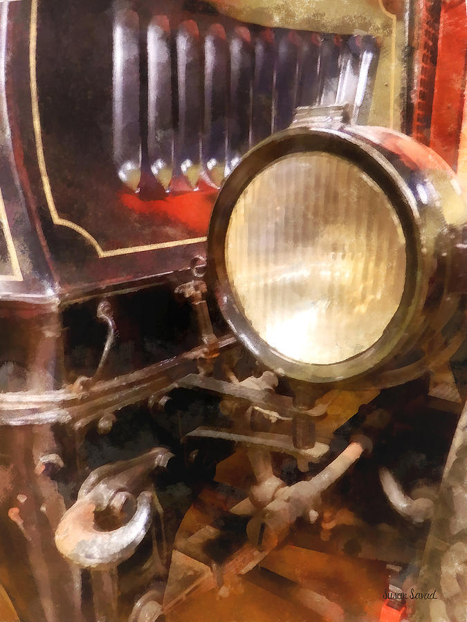 Headlight from 1917 Truck Photograph by Susan Savad