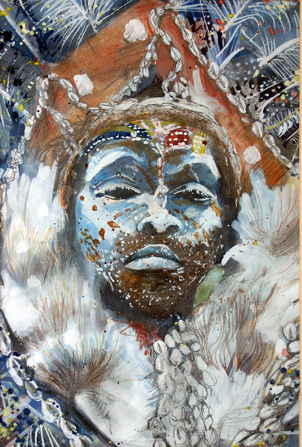 Headman Kenya Painting by Tom Smith