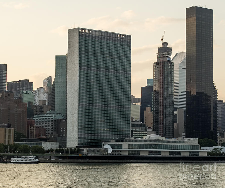 Headquarters of the United Nations Photograph by David Oppenheimer