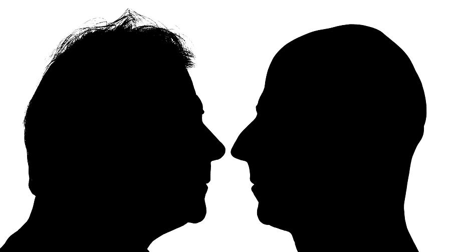 Heads In Silhouette Photograph by Victor De Schwanberg/science Photo Library