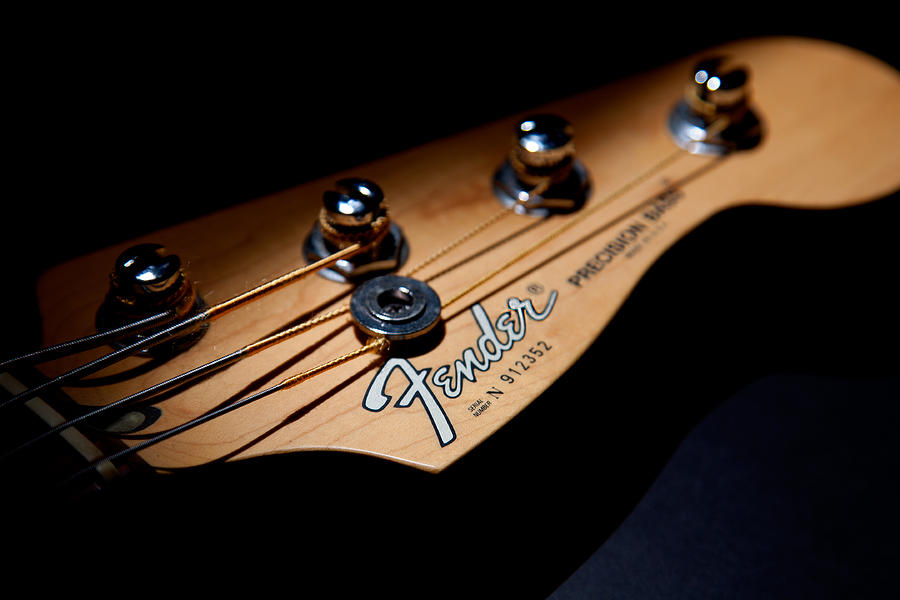 Musical Instrument Photograph - Headstock by Peter Tellone