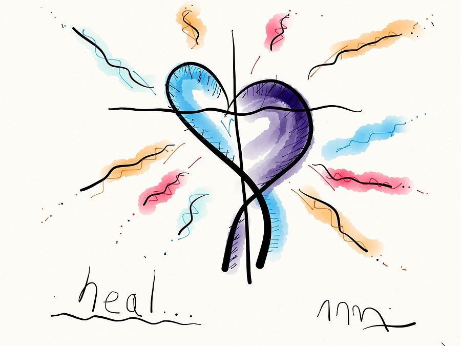 Heal... Drawing by Jason Nicholas