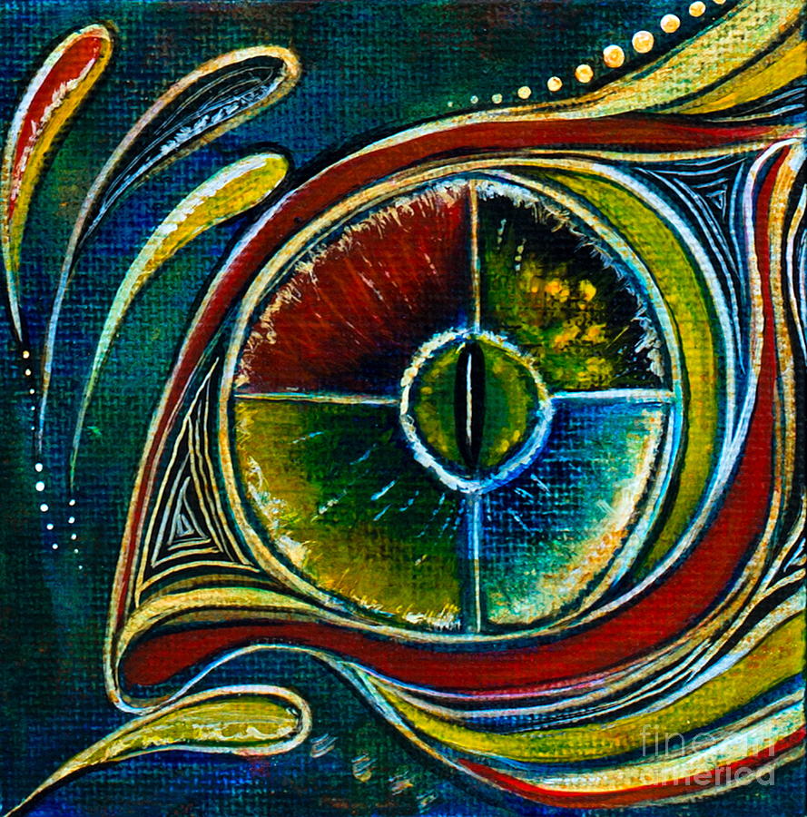 Healer Spirit Eye Painting by Deborha Kerr