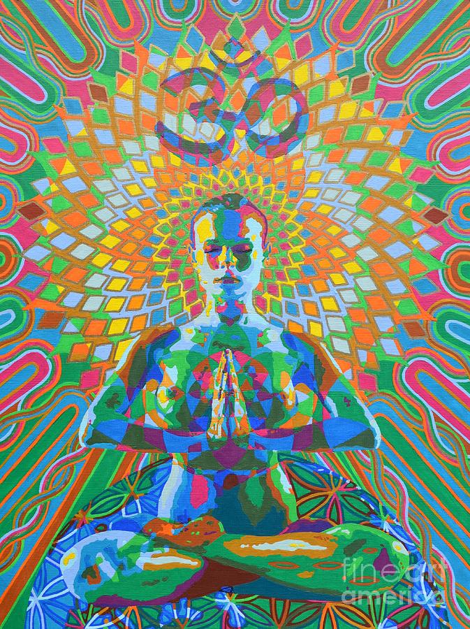 Namaste Painting - Healing - 2013 by Karmym Namaste Painting - Healing - 2013 by Karmym