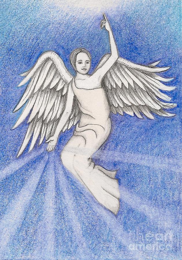 Healing Angel Painting by Margaryta Yermolayeva