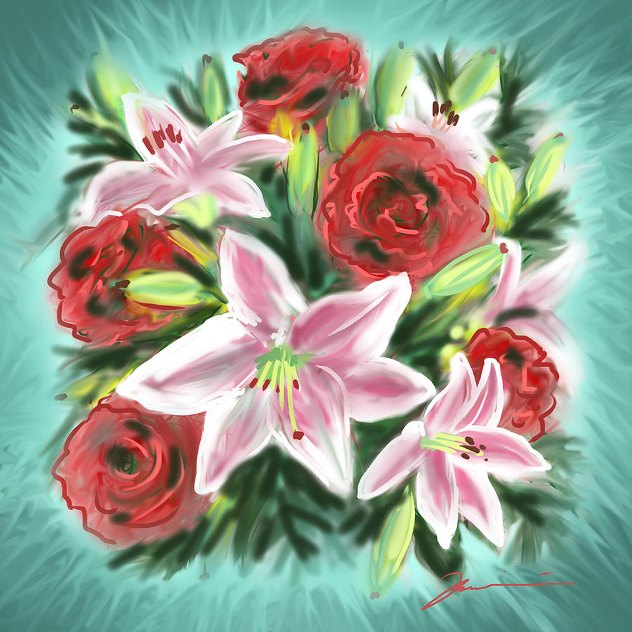 Healing Flowers Painting by Jean Pacheco Ravinski
