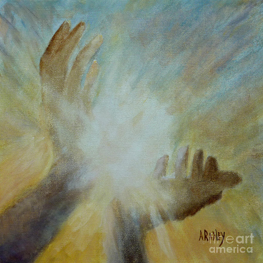 Healing Hands Painting by Ann Radley