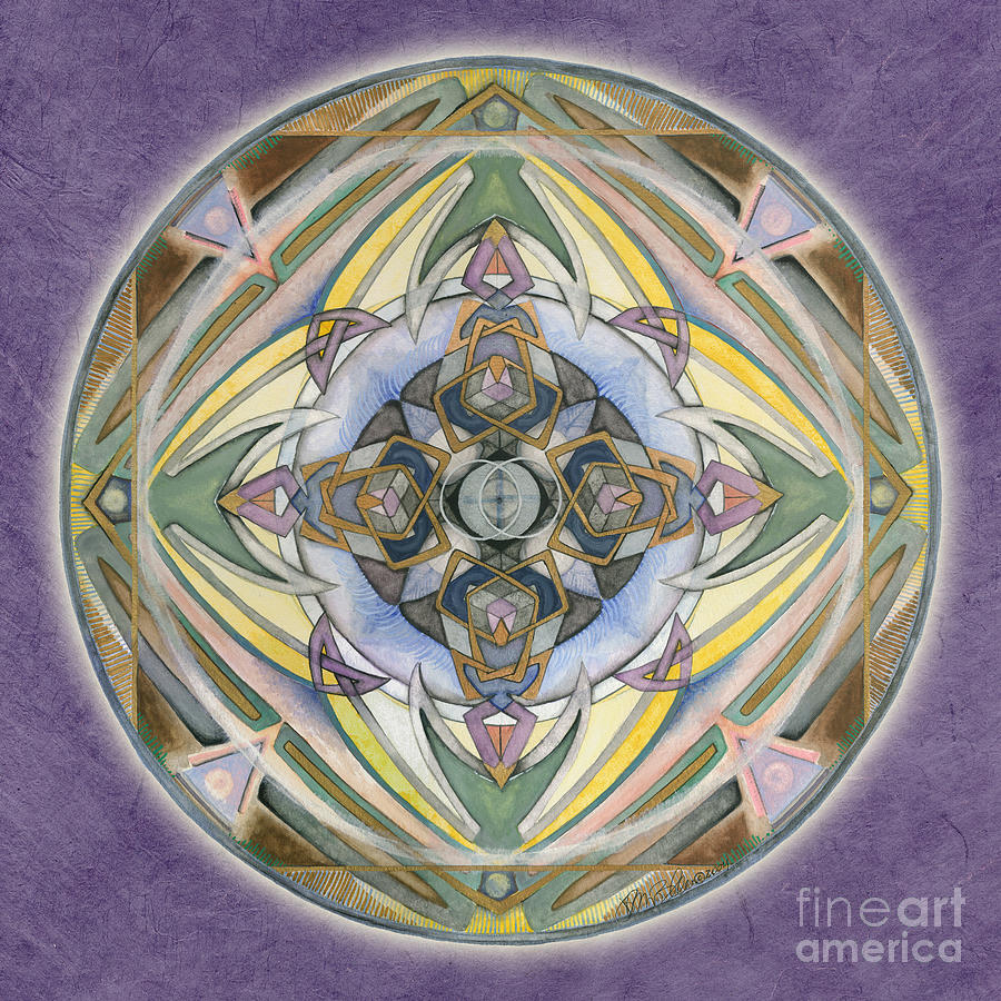 Healing Mandala Painting by Jo Thomas Blaine