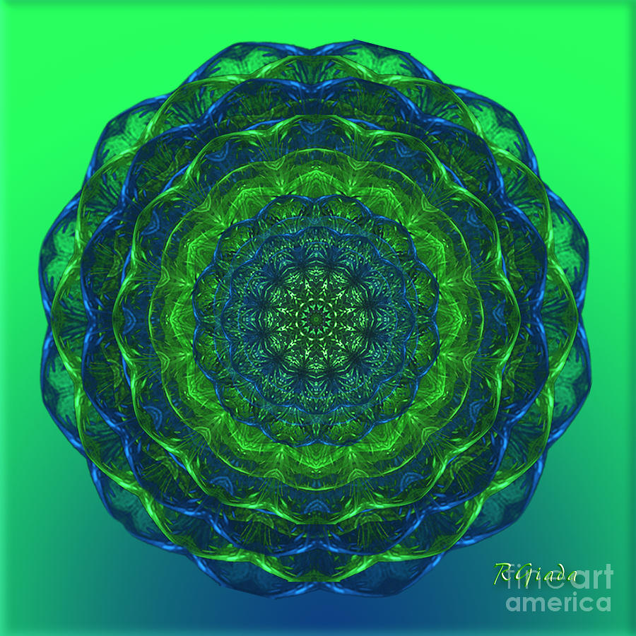 Healing Mandala - spiritual art by Giada Rossi Digital Art by Giada Rossi