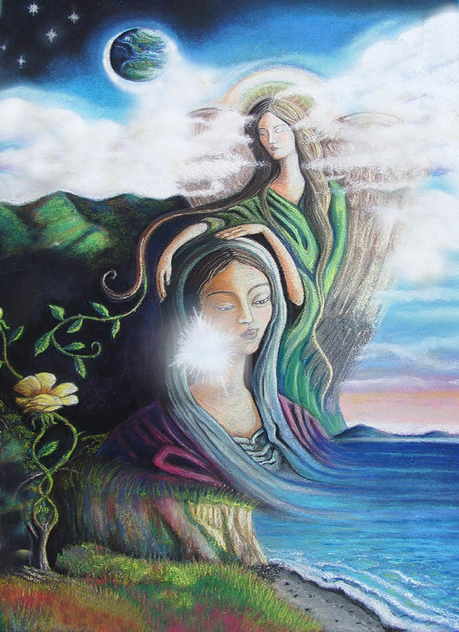 Mountain Pastel - Healing Mother Gaia by Laura Eliseo