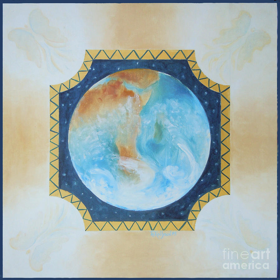 Globe Painting - Healing The Earth by Tonya Henderson