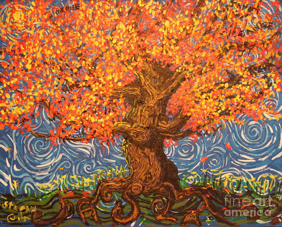 Healthy at Home Tree Painting by Stefan Duncan