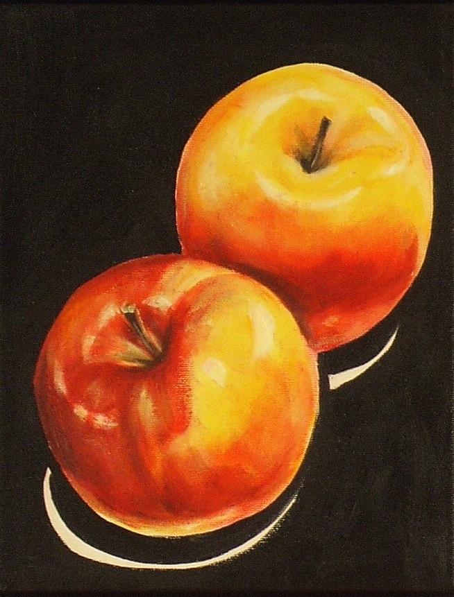 Apple Painting - Healthy Eating II by Sheila Diemert