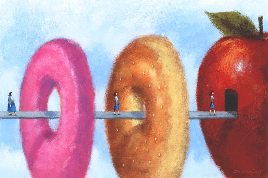 Healthy Eating Painting by Steve Dininno Fine Art America